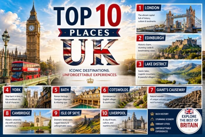 Top 10 Places UK Must-Visit Destinations for Every Traveler